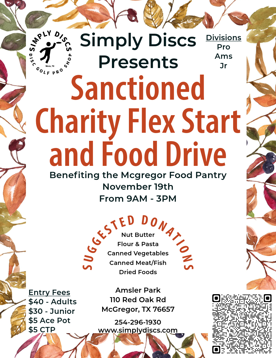 Sanctioned Charity Flex Start in McGregor