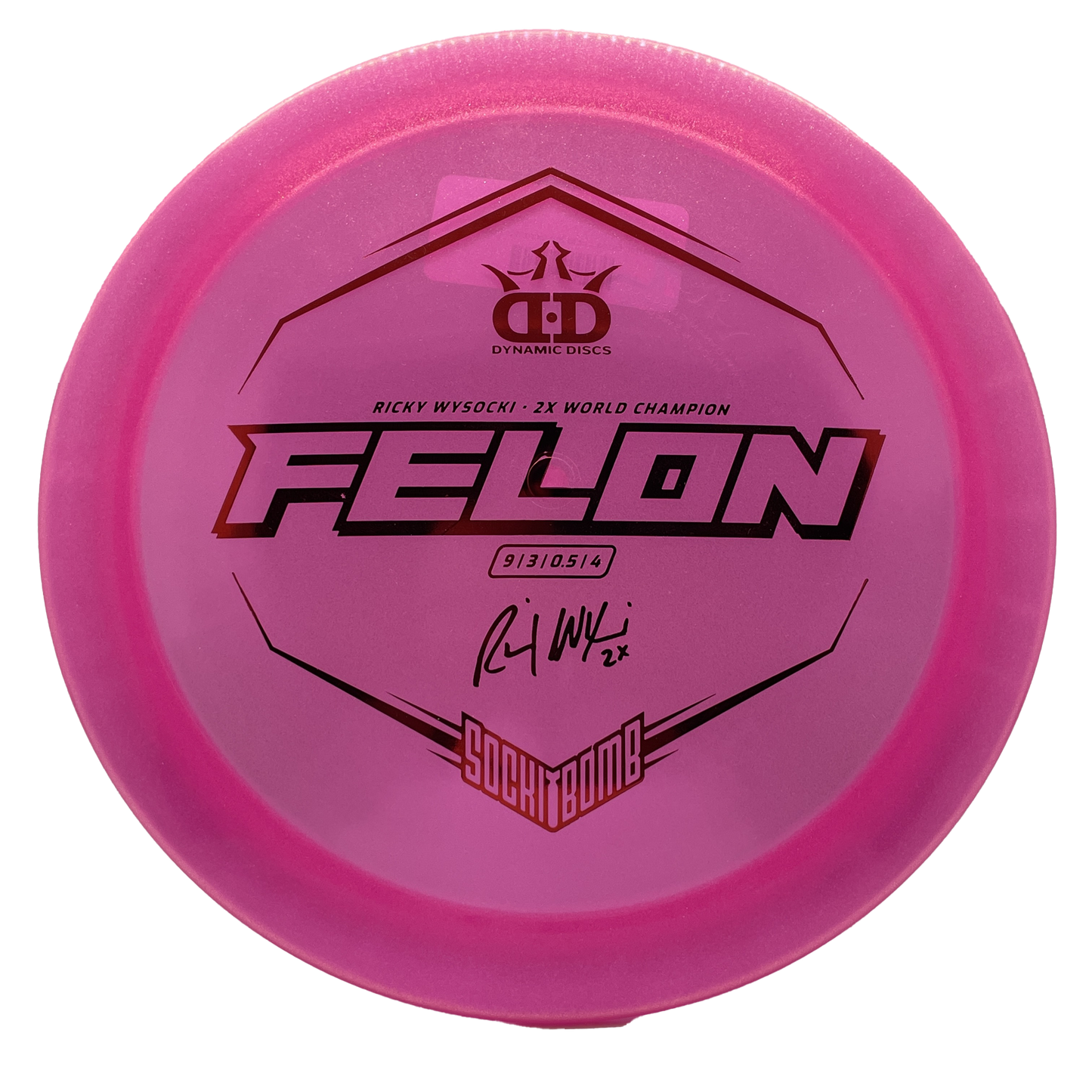 Dynamic Discs Lucid Ice Glimmer Felon Ricky Wysocki - Fairway Driver