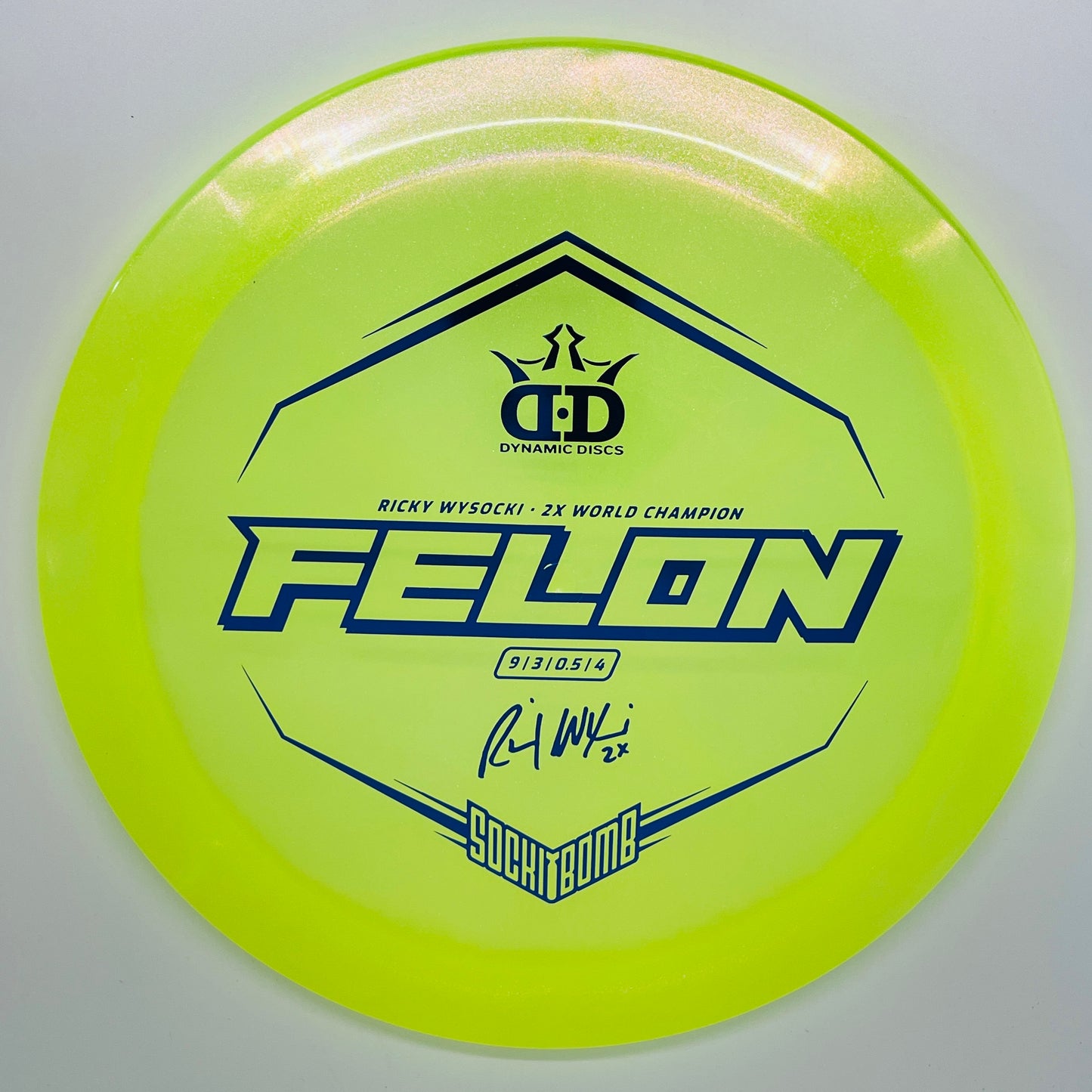Dynamic Discs Felon Lucid Ice Glimmer Ricky Wysocki - Fairway Driver