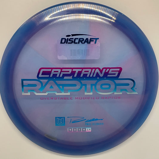 Discraft Captain's Raptor 2025 Z Swirl - Fairway Driver