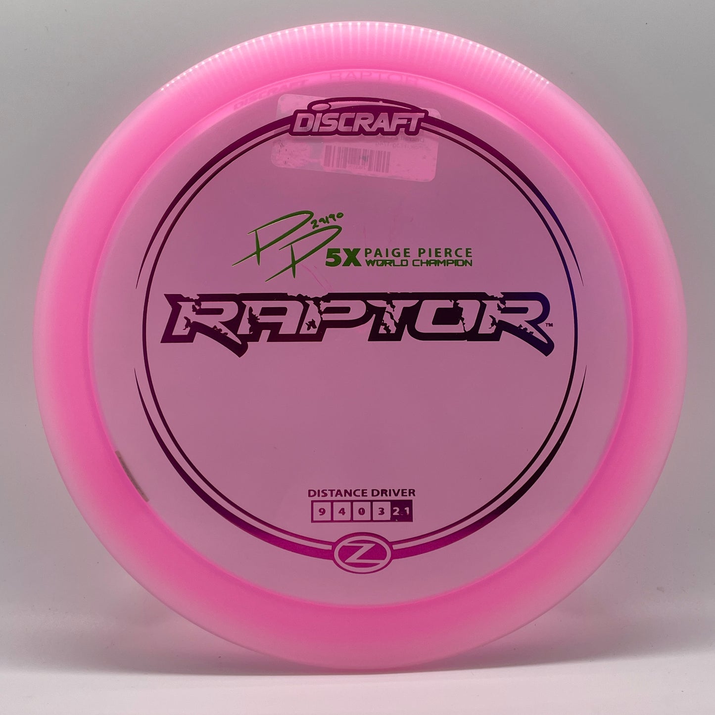 Discraft Z Line Raptor Paige Pierce Signature Series - Fairway Driver
