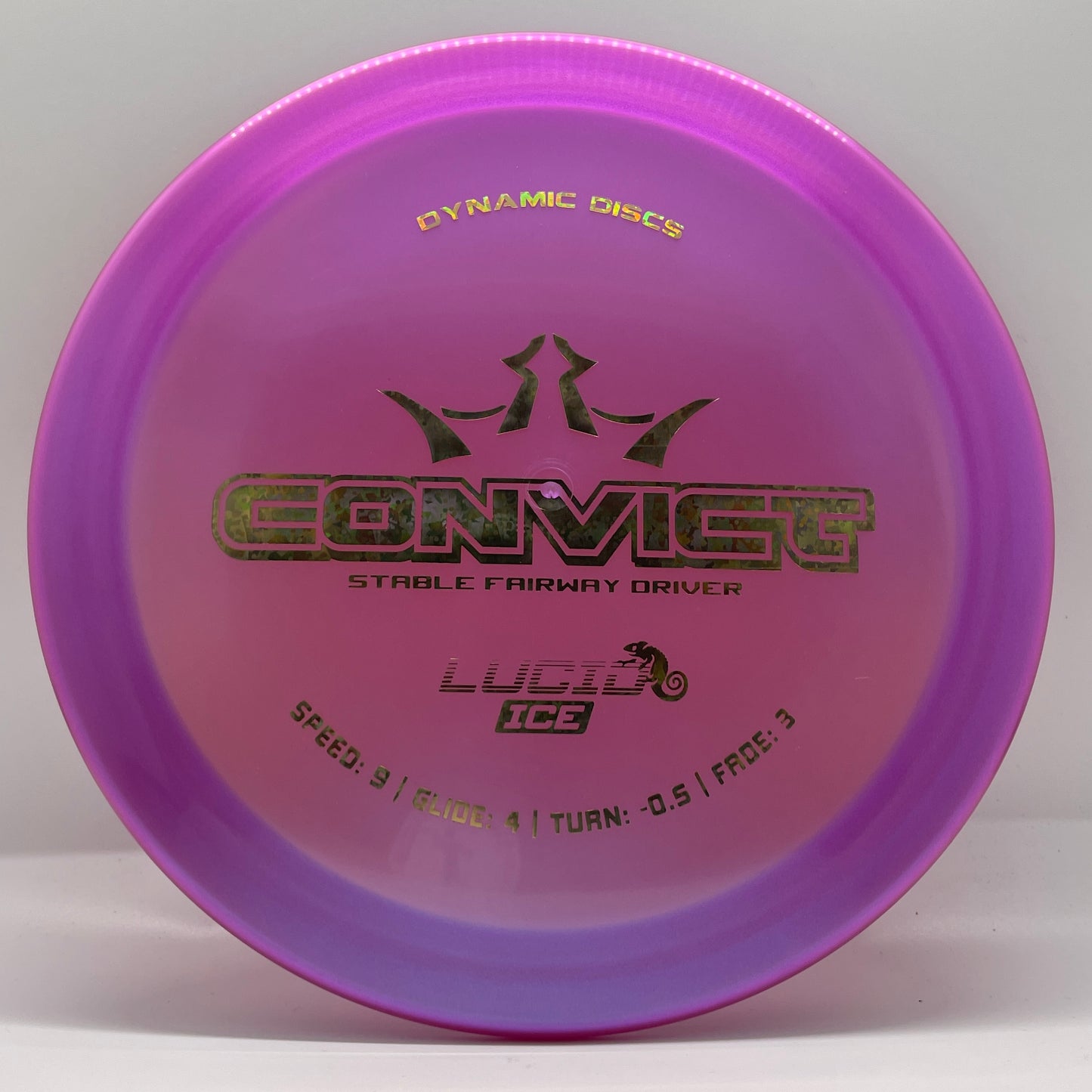 Dynamic Discs Convict Lucid Ice Chameleon - Fairway Driver