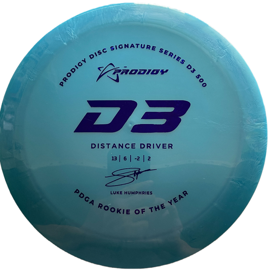 Prodigy D3 500 Distance Driver - Luke Humphries 2022 Signature Series