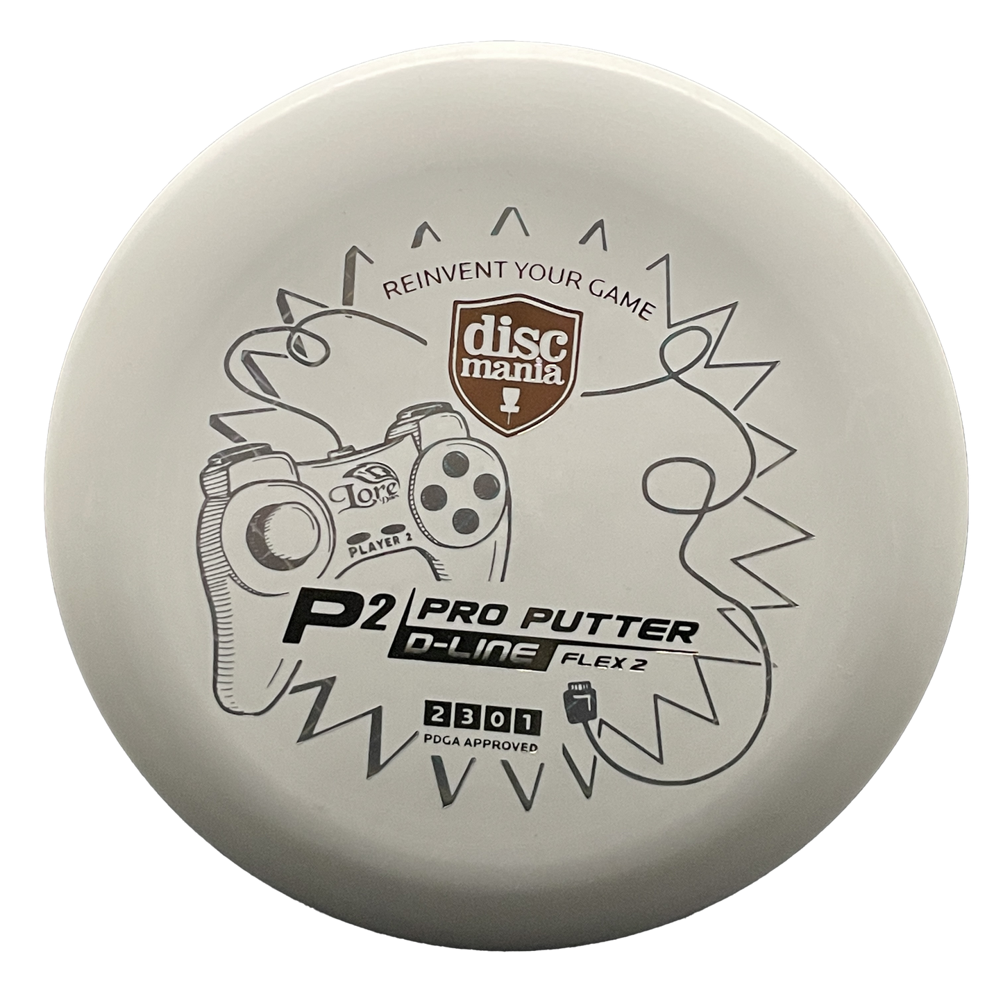 DiscMania P2 Lore Controller D-Line (Flex 2) - Putter