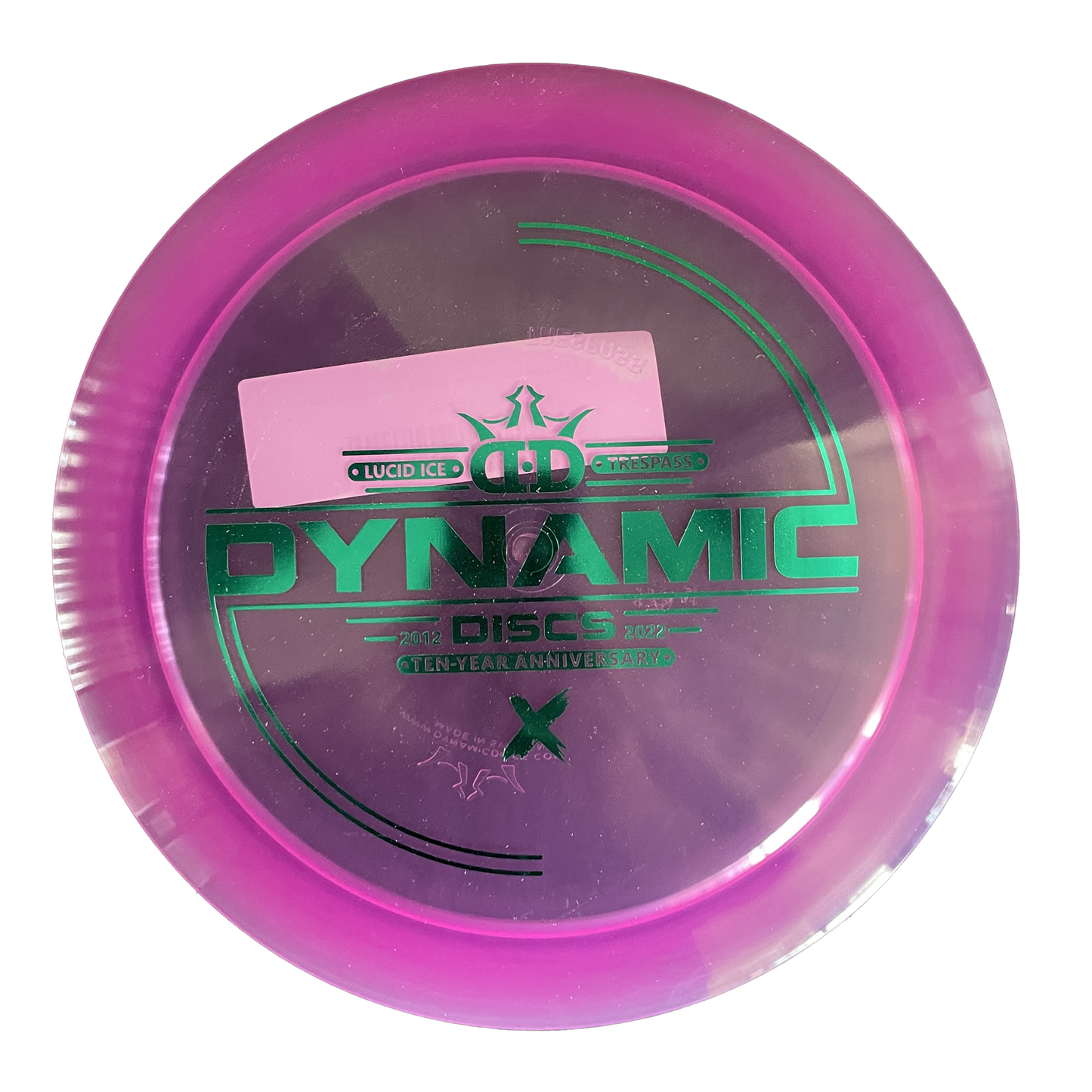 Dynamic Discs Lucid Ice Trespass 10 Year Anniversary Stamp - Distance Driver