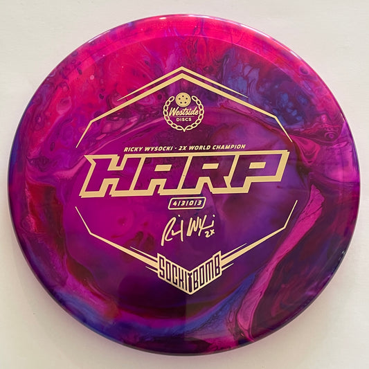 Custom Dyed Westside Discs Harp VIP-Ice Glimmer Ricky Wysocki - Putt/Approach