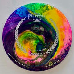 Custom Dyed Streamline Discs Parachute Neutron Soft "Glitch World Championship Qualifier Series 2025" - Putt/Approach