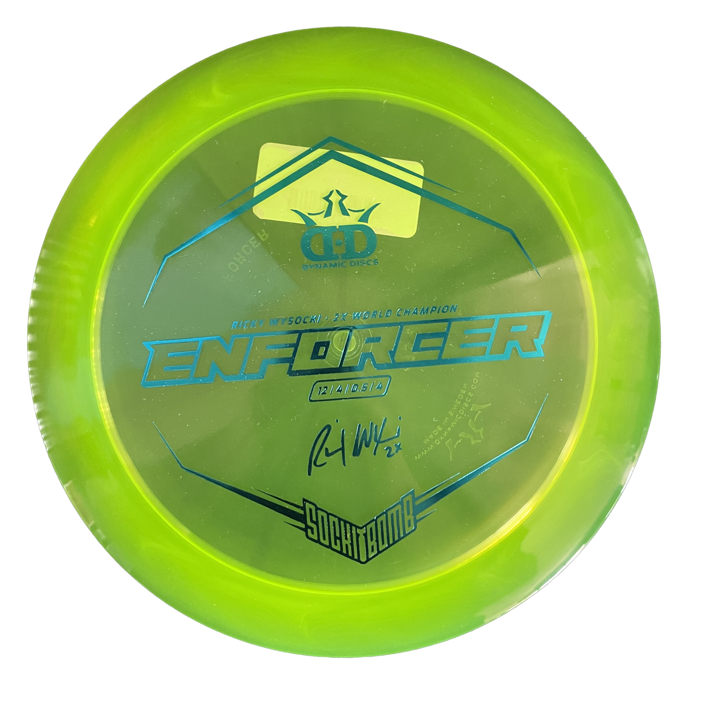 Dynamic Discs Enforcer Lucid Ice Ricky Wysocki  - Distance Driver