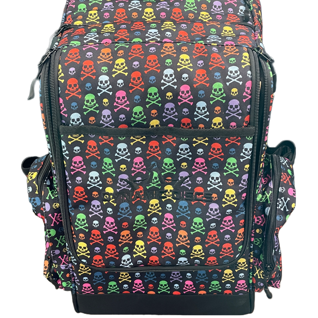 Dynamic Discs Combat Sniper Backpack - Rainbow Skulls