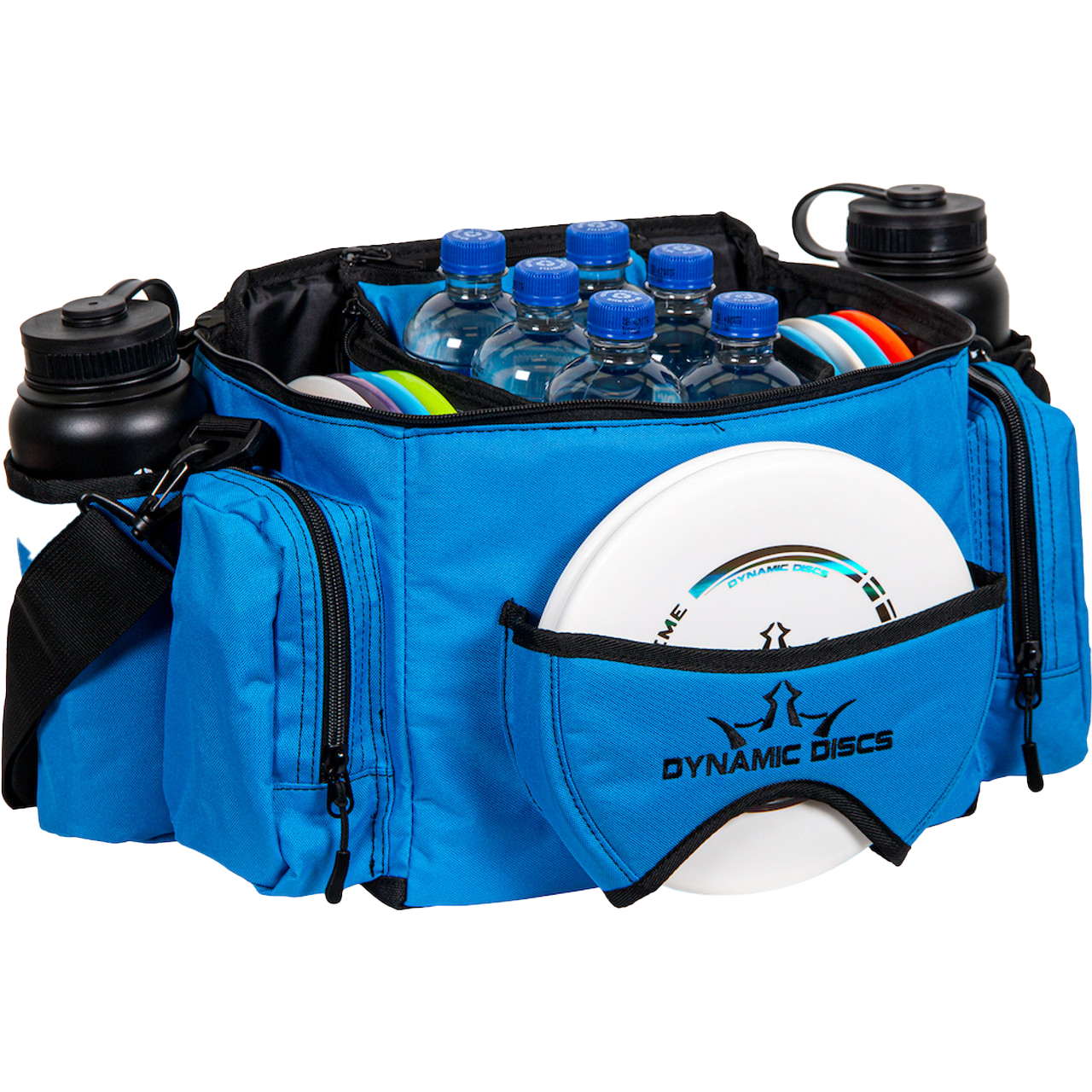 Dynamic Discs Soldier Cooler Disc Golf Duffel Bag | 10 Disc Capacity Featuring A Removable Insulated Cooler Capable of Holding 6 16oz Cans | Adjustable Padded Shoulder Strap Included